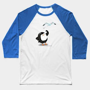 Grumpy penguin 4 Baseball T-Shirt